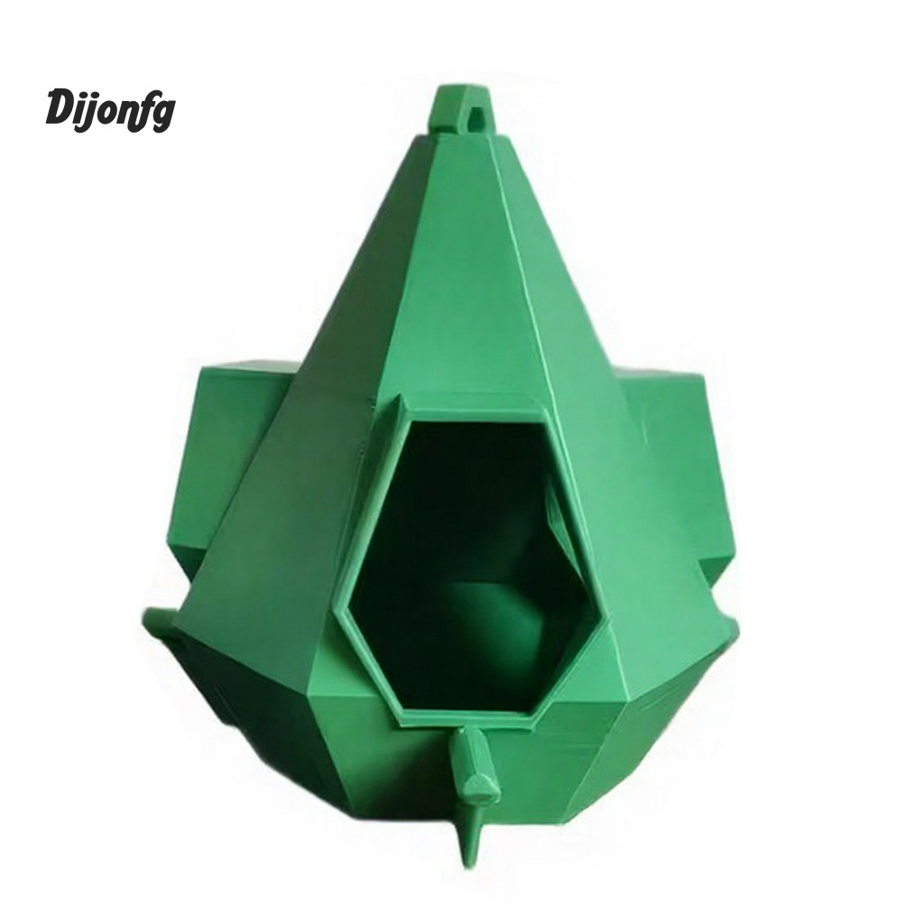 Polyhedral Bird Feeder Cyberpunk-style Bird Feeder แขวนกลางแจ้ง Cyberpunk Bird Feeder กันฝน Polyhedr