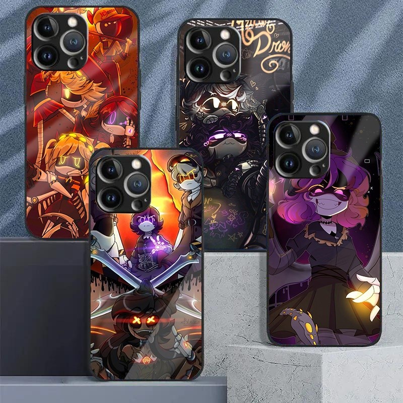 Murder Drones UZI 01 กระจกนิรภัยเคสโทรศัพท์สําหรับ IPhone 16 15 14 13 12 11 Pro XS Max Plus Mini X X