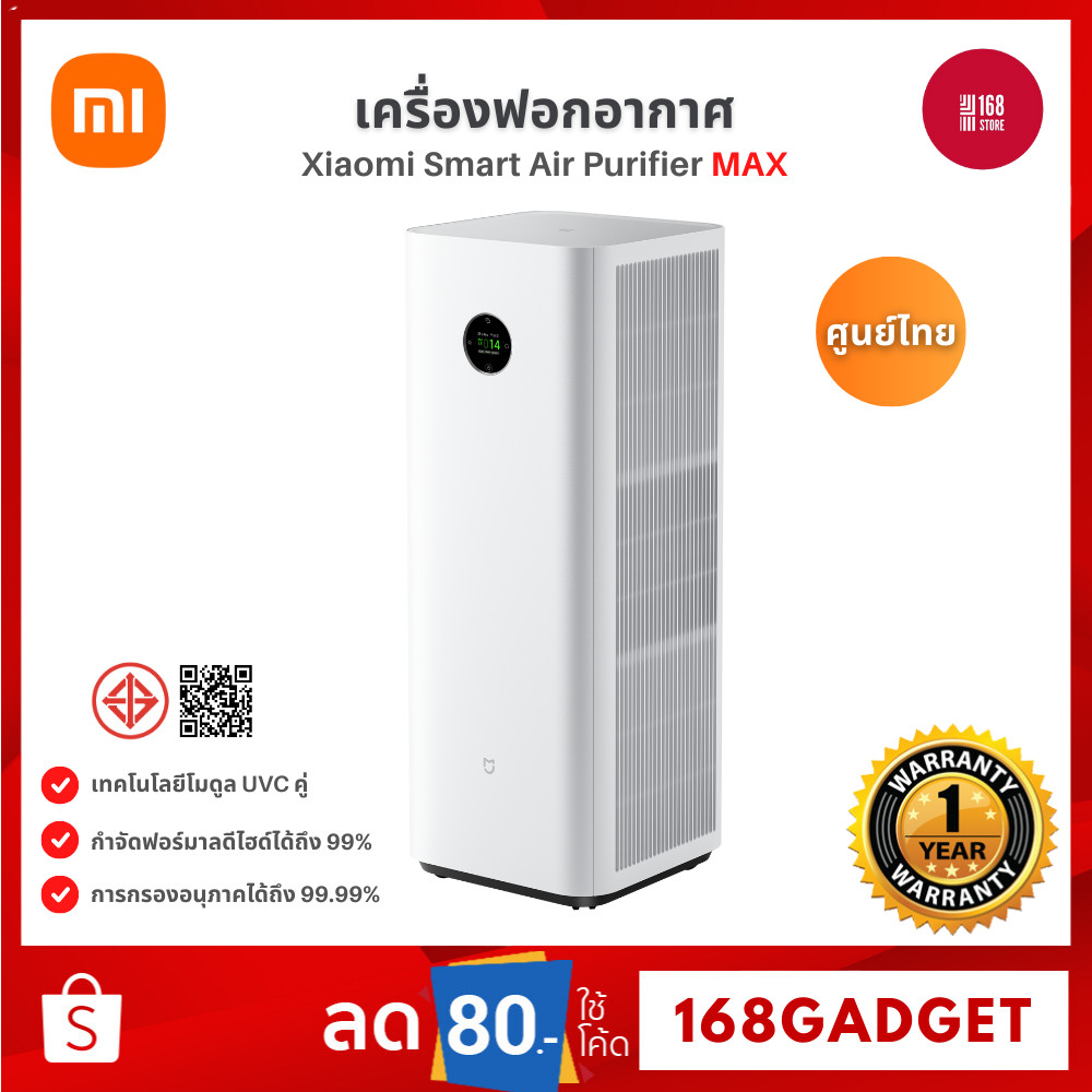 Xiaomi Mijia Smart Air Purifier Max: ฟอกอากาศเร็ว กำจัดฟอร์มาลดีไฮด์ 99% เงียบ
