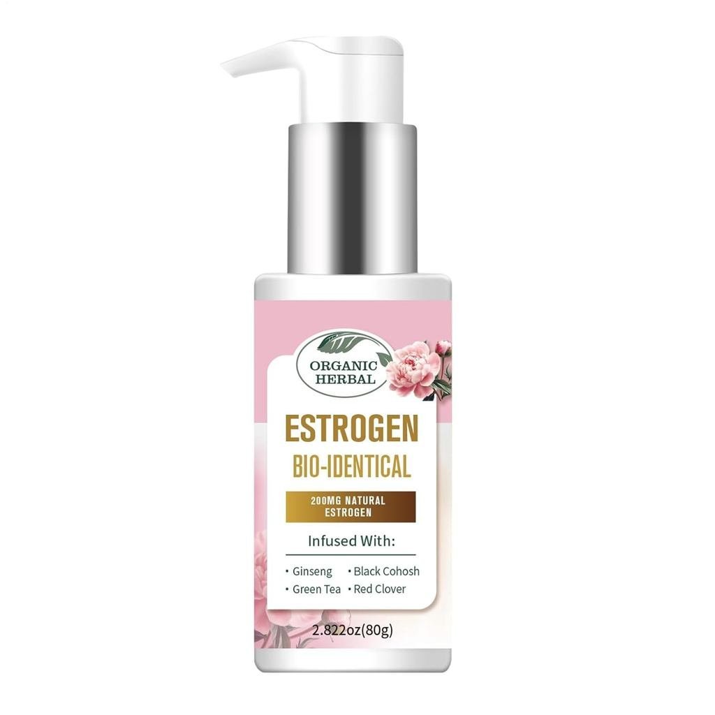 Bioidentical Estrogen Cream, with Deep Hydration Formula, 80G, Breast Cream, Breast Care Lotion for 