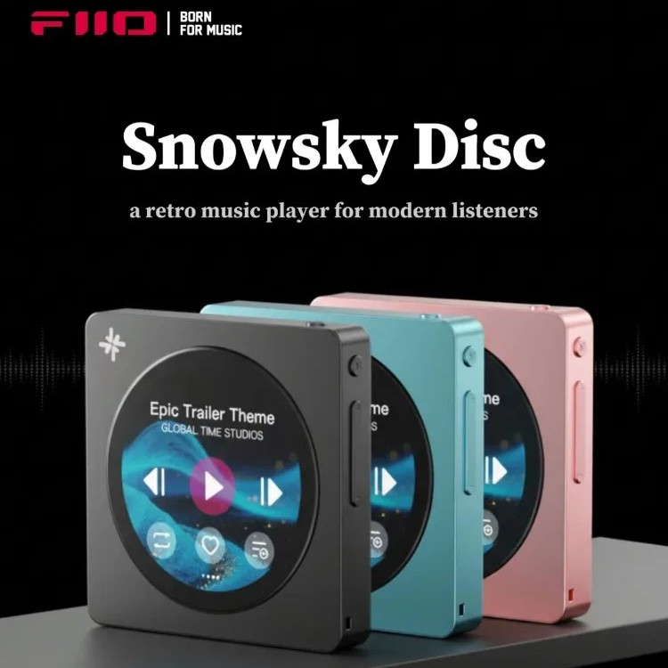 Fiio Snowsky Disc เครื่องเล่นเพลงแบบพกพา Hi-Res HIFI คุณภาพเสียงเครื่องเล่น MP3 รองรับ SPDIF 2T TF Card