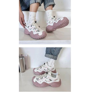 MASS Sneaker *บวกเพิ่ม 1 ไซซ์* รองเท้าผ้าใบ ไซส์ใหญ่ รองเท้าผ้าใบทรงสปอร์ต รองเท้าเดินป่า นุ่ม กันลื่น เดินป่า [LN5200]