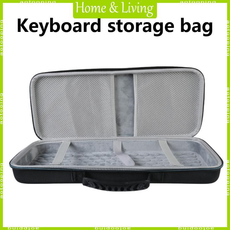 AOTOO กระเป๋าเดินทางกันน้ําสําหรับ AULA S98 S99 แป้นพิมพ์คอมพิวเตอร์กระเป๋าตาข่าย