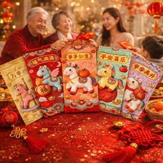 COD ซองแดง ตรุษจีน ซองแดงมงคล กระดาษแข็งหนาพิเศษ happy new y…