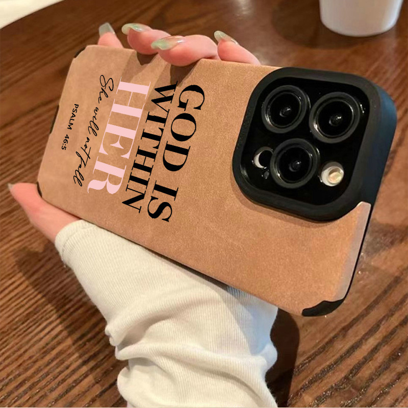 หนังนิ่มหนังPsalm 46:5 สําหรับOPPO A78 A96 A92 A9 A76 A53 A52 A31 A5 A3 Pro A15 A15s A12e Reno 15 14