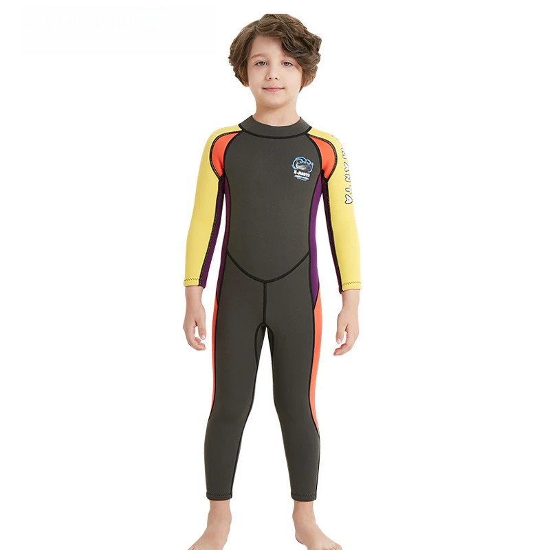 [Legend4] 2.5MM Neoprene Boys Wetsuit ชุดดําน้ําชุดว่ายน้ําแขนยาวท่องแมงกะพรุนเสื้อผ้าชุดว่ายน้ําสํา