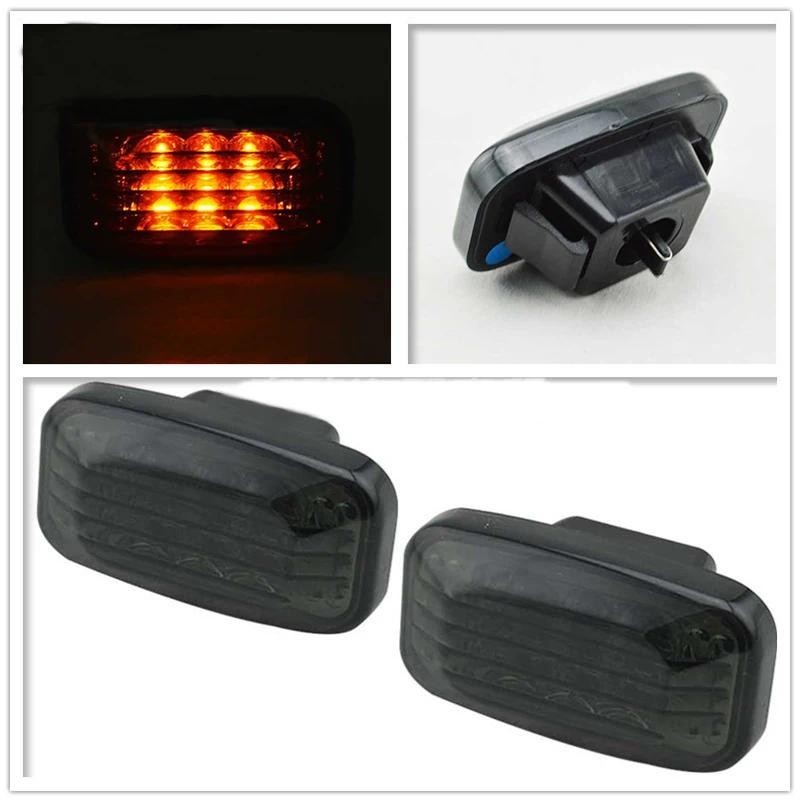 2x สําหรับ Toyota Land Cruiser 70 80 100 LC70 FJ70 LC80 FJ80 LC100 FJ100 Repeater LED Side Marker fe