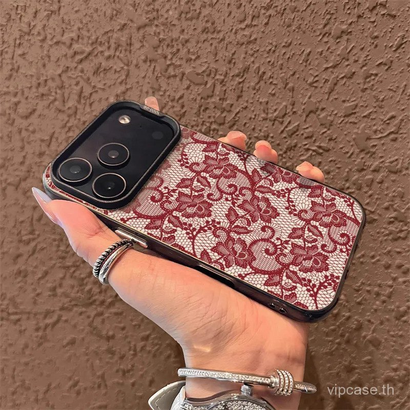 เคสโทรศัพท์ใหม่ลูกไม้รูปแบบลูกไม้สนุกเหมาะสําหรับ iPhone 17promax 17 16 15 pro max 16pro 15plus 11 12 13 14 promax 13pro 14plus เคสกันกระแทก