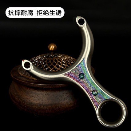 Single Card Feel Slingshot Rubber Band Card Ball Shooting Adult Outdoor Design Practical Competition Special Precision P - รูปที่ 2