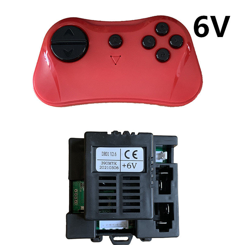 DR01 V2.6 390MYK 12V 2.4G รีโมทคอนโทรลบลูทูธและตัวรับสัญญาณเด็กไฟฟ้าขี่รถอุปกรณ์เสริม