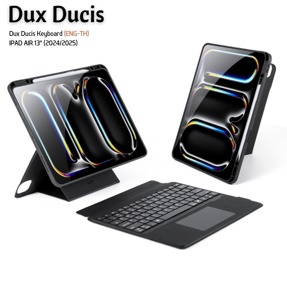 Dux Ducis Keyboard with Protective Case เคสพร้อมคีย์บอร์ด(ENG-TH) สำหรับ iPad Air 13"(24/25)/iPad Pr
