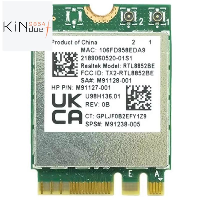 E8BE การ์ด WIFI ไร้สาย AX1800 WIFI6 1800M RTL8852BE WLAN 802.11ax Bluetooth5.2 M2-Ngff Dual-Band 2.4