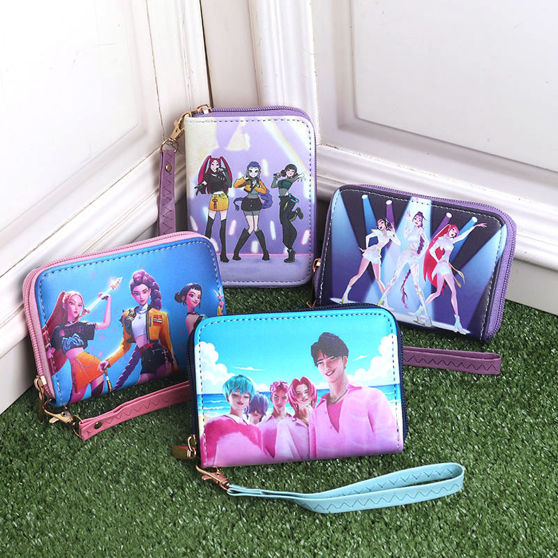 K-Pop Demon Hunters กระเป๋าสตางค์สําหรับเด็กกระเป๋าสตางค์เด็ก