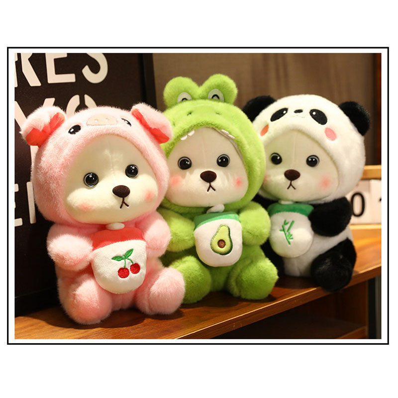 พร้อมส่ง ตุ๊กตาหมี  ตุ๊กตาหมีแปลงร่างน่ารัก ขนฟูน่ารักนุ่มนิ่ม  ของขวัญวันเกิด ของขวัญวันวาเลนไทน์ - รูปที่ 3