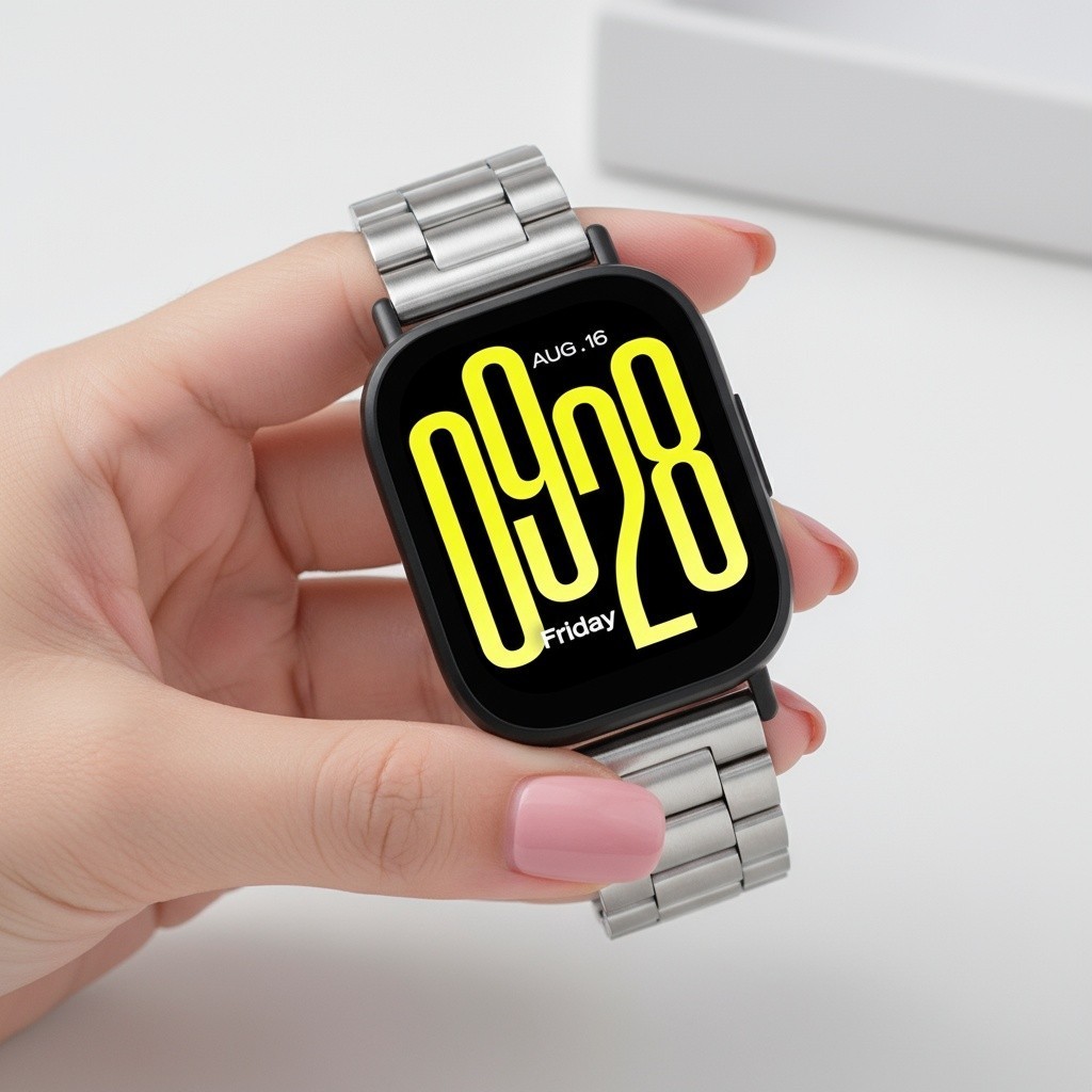 สายรัดโลหะ 20 มม. 22 มม. for Redmi Watch 5 Active/Lite/Samsung Galaxy Watch 7 6/Garmin/Huawei Watch GT 6 5/Amazfit Bip 6 - รูปที่ 4