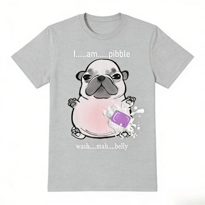 ฉันคือ Pibble หน้าท้องของฉัน Pibble Meme เสื้อยืดตลกสำหรับผู้หญิง เสื้อยืดแขนสั้น เสื้อผ้าผู้หญิง Y2