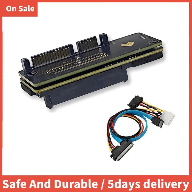 เดสก์ท็อปไปยังตัวแปลงอะแดปเตอร์ SAS 6Gbps (7 & 15) 22Pin ชาย SAS 29Pin การ์ดขยายสําหรับ 2.5In 3.5In 