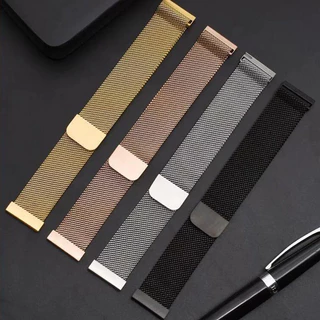 22mm 20mm ห่วงสาย Milanese แถบโลหะสแตนเลส for Redmi Watch 5 Active Lite/Samsung Watch/Garmin/Aolon/Realme /Amazfit Bip 6