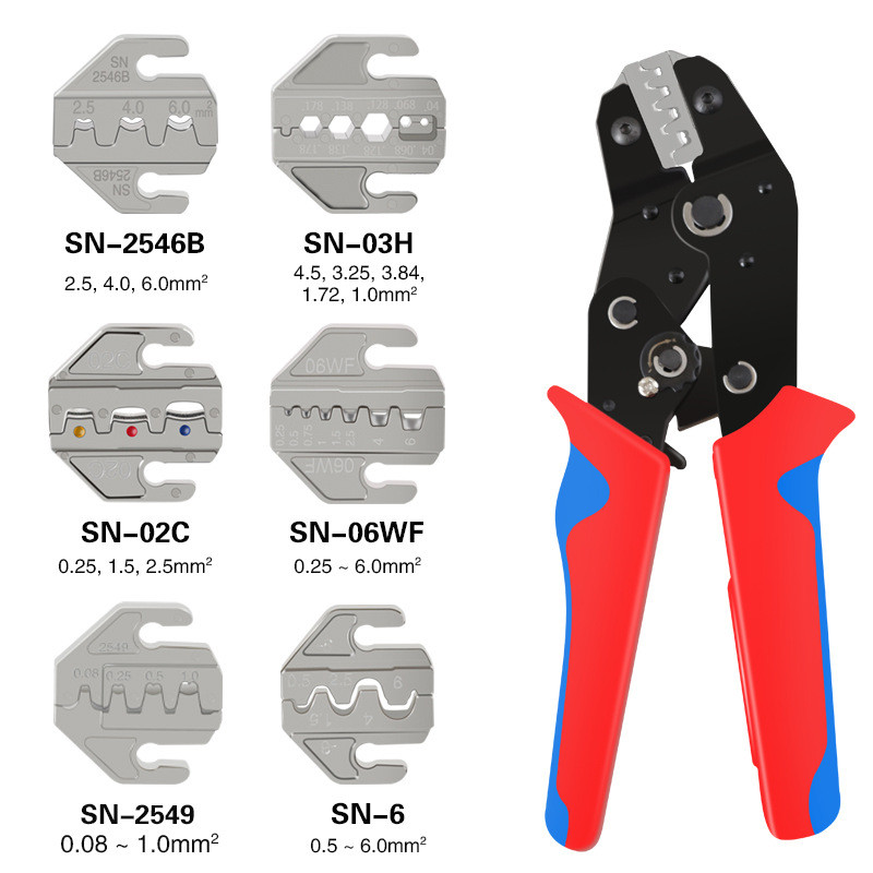 Crimping Tool Pliers Crimp Jaw Set,4mm Slot Jaws SN-48BS/58B/02C/2546B/2549/06/X6/06WF/03H used for 