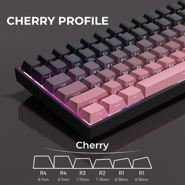 คีย์แคปไทย keycap คีย์แคป X XVX รัสเซีย Blackberry ตัวละครยันต์ด้านข้างแกะสลัก 135 คีย์ PBT การฉีดสอ