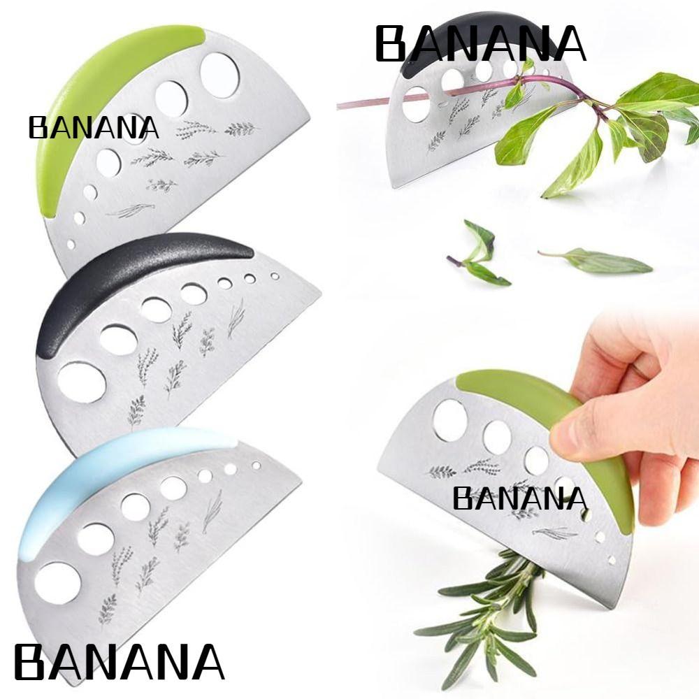 BANANA1 เครื่องตัดสมุนไพร Stripper, สแตนเลส 7 หลุมวานิลลาผัก Greens Leaf Remover, มัลติฟังก์ชั่ทนทาน