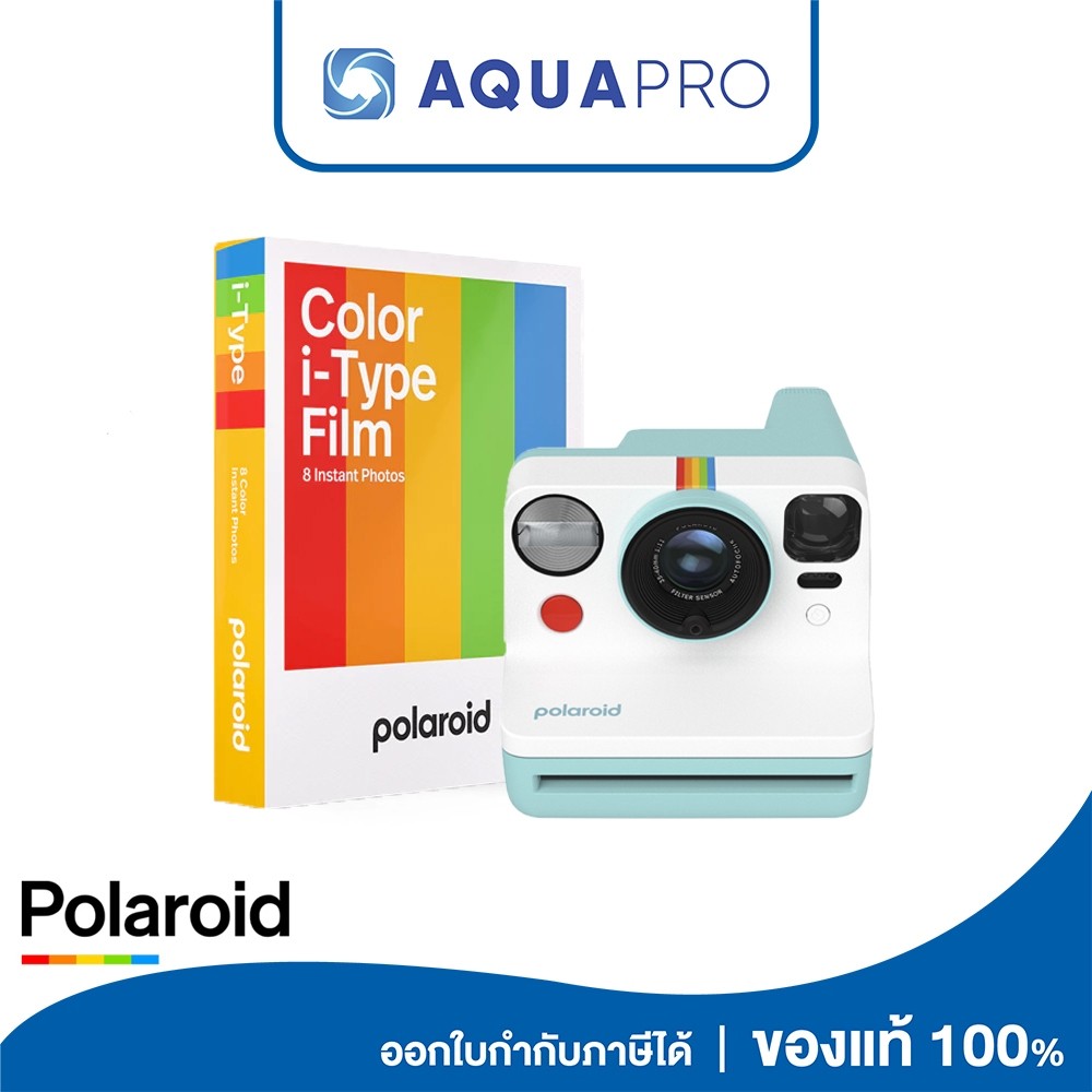 Polaroid Now Generation 3 + Polaroid Color Film I-Type Instant Film  ประกันศูนย์ไทย By AquaproTh