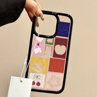 เคสโทรศัพท์ สำหรับ iPhone 13 11 15 16 Pro Max Case iPhone 11 12 17 Pro Max 14 15 Pro Max อะคริลิค 2 in 1 การ์ตูน น่ารัก
