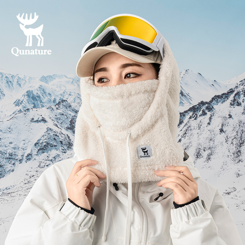 QUANTURE قناع تزلج بالاكلافا مبطن بالصوف — صورة 2