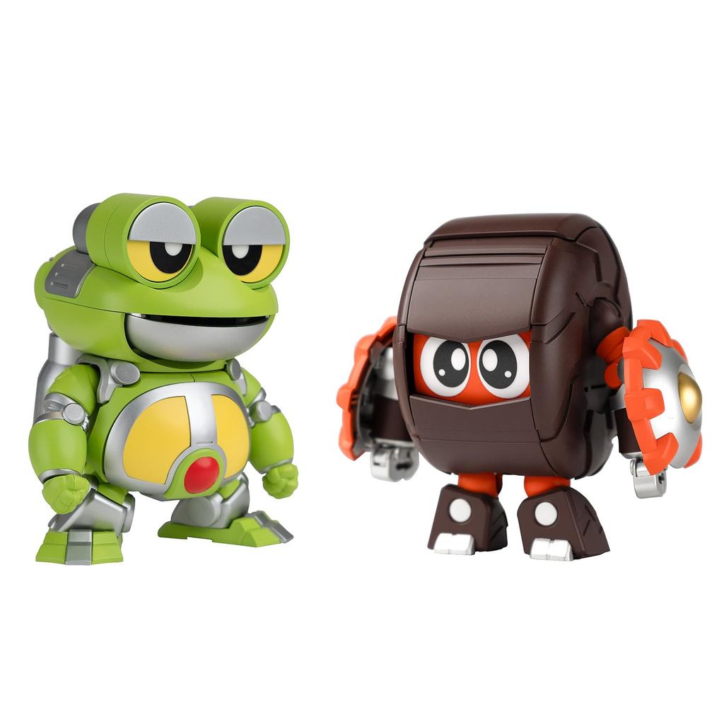 Wave Tachibana Neko Kogyo QOSMOS Series Bee Robo Kabutack Gerotan & Dangoron Set, Non-Scale, Approxi