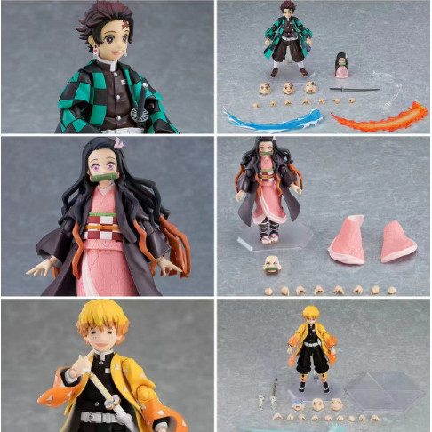 [จัดส่งในวันเดียวกัน] Figma Movable Demon Slayer 522 Clay 508 Demon Nezuko 498 Tanjiro รูปรุ่น 1VKP
