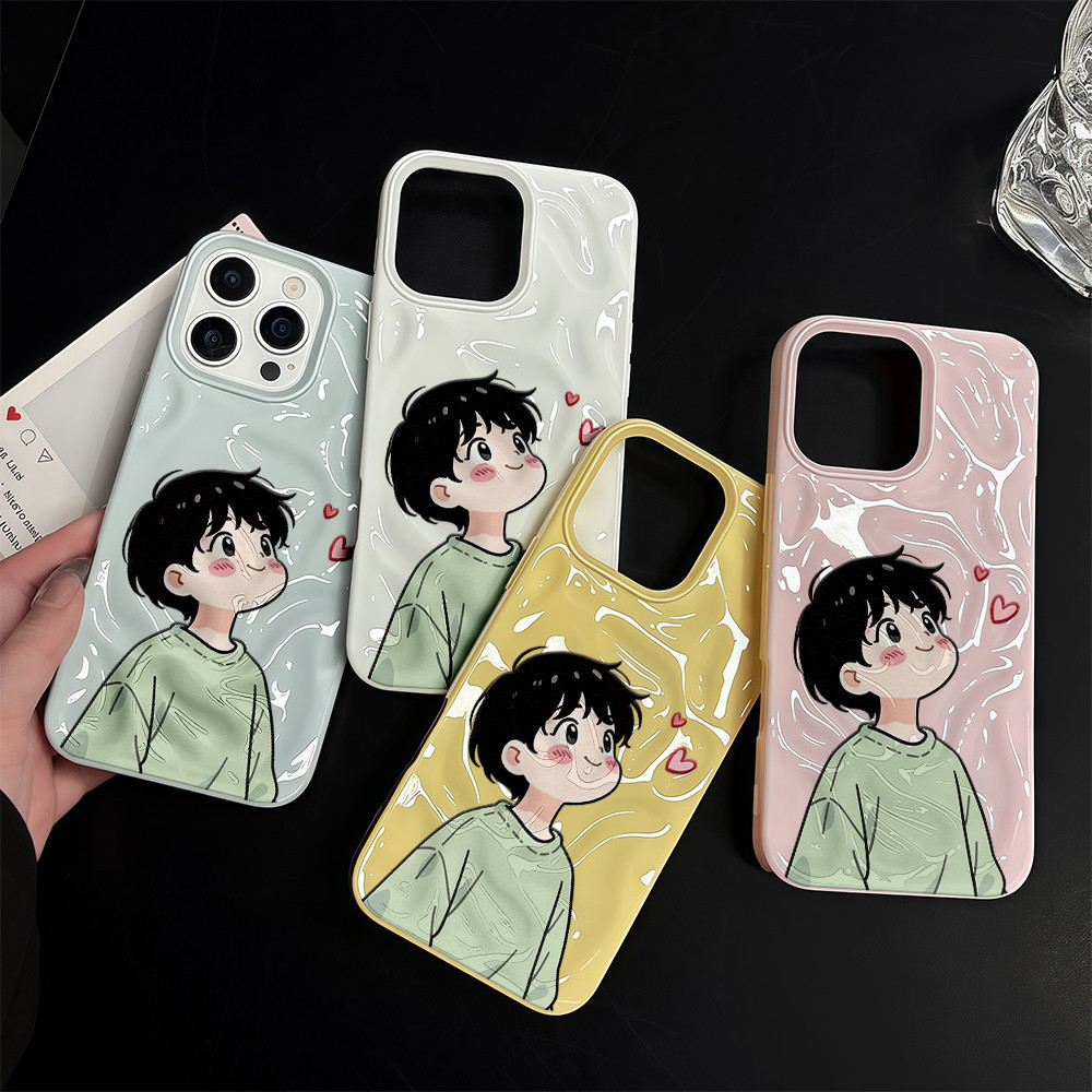 ✨จัดส่งฟรีในพื้นที่✨เคสปกป้องโทรศัพท์ Love boy meteorite สำหรับ iPhone 16 15 14 13 12 11 6 7 8 plus Pro Promax