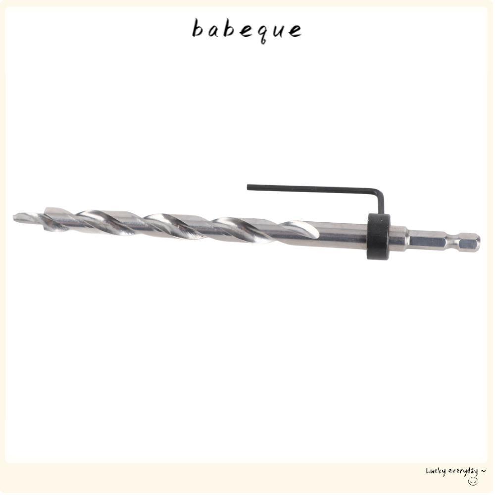 BABEQUE 2 ชิ้น Twist Step Drill Bit, 6.5 นิ้วยาว 1/4 นิ้ว Hex Shank Pocket Hole เจาะ Bit, 3/8 นิ้ว (