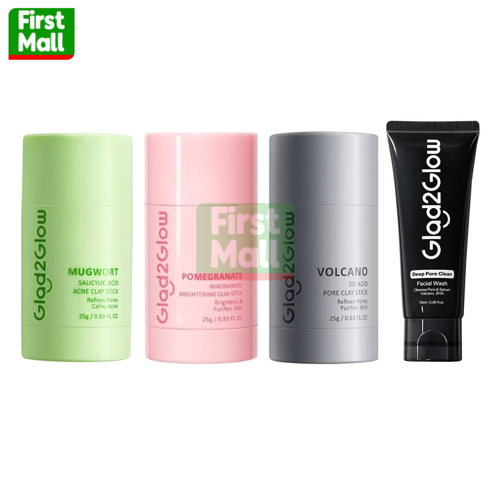 Glad2Glow Mugwort Volcano Clay Stick Mask กลาดทูโกลว์ มาส์ก แบบแท่ง ( มีให้เลือก 3 สูตร )