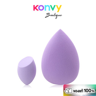 Oni 1+1 Sponge Set #Purple โอนิ เซทฟองน้ำแต่งหน้า สีม่วง 2 ช…