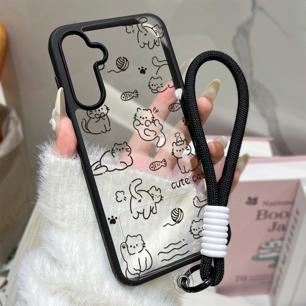 For เคส Samsung A07 A17 A56 A55 A36 A06 A05S A05 A16 A15 A54 A26 A34 A35 A25 S26 S25 S24 Ultra เคสโทรศัพท์อะคริลิคแบบฝ้า