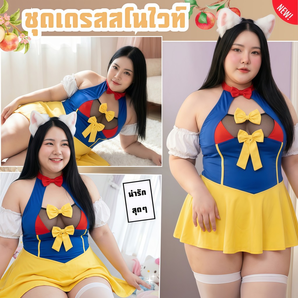 SUPER SEXY  ชุดคอสเพลย์ ชุดนอนผู้หญิง เซ็กซี่ ชุดเดรสน่ารัก 🍎💗M-687