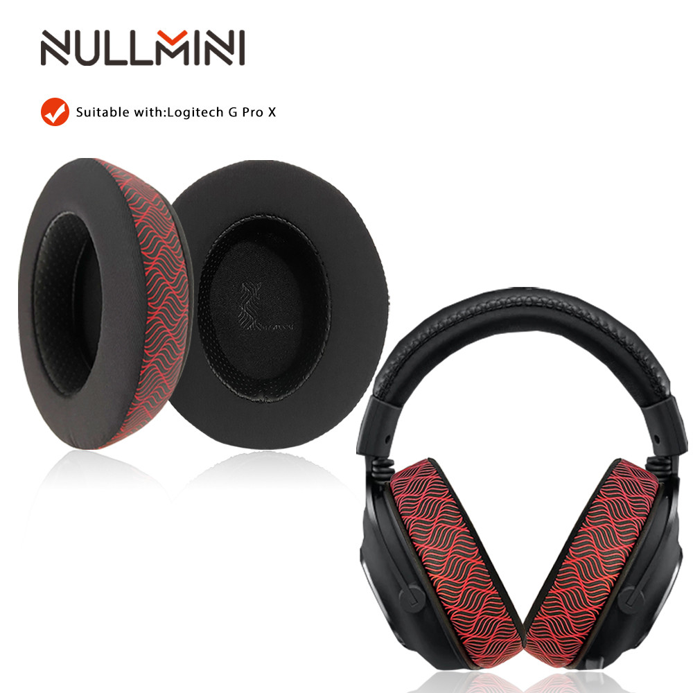 NullMini เปลี่ยนแผ่นรองหูฟังสําหรับ Logitech G Pro X หูฟัง Cooling Gel ชุดหูฟัง Earmuffs