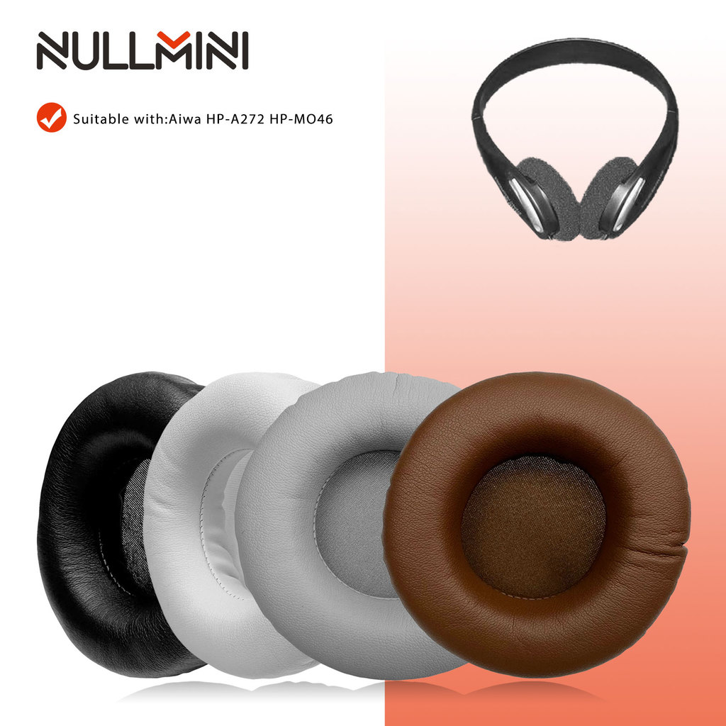 NullMini เปลี่ยนแผ่นรองหูฟังสําหรับ Aiwa HP-A272, MO46 หูฟังแผ่นรองหูฟัง Earmuffs Sleeve ชุดหูฟัง