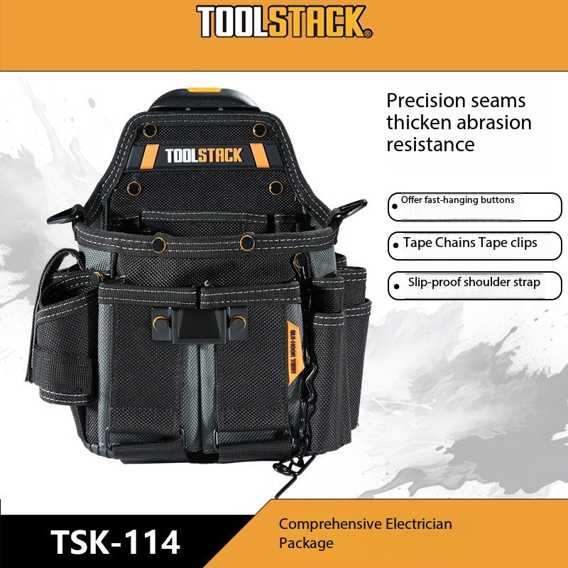 Toolstack TSK-114 Master Electricians Pouch Quick-Locked Multifunctional Shoulder