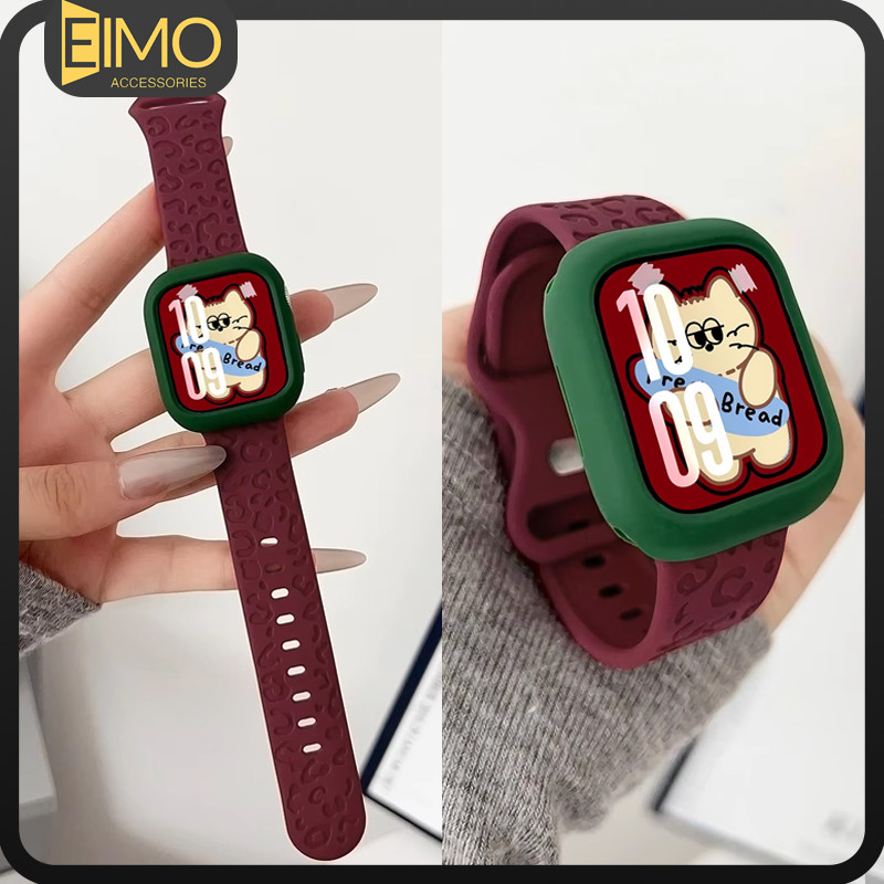 ซิลิโคนคลุม + สายรัดซิลิโคน for IWatch Apple Watch Ultra 3 2 Series 11 10 9 8 7 6 5 4 SE 3 2 49 46 45 44 42 41มม