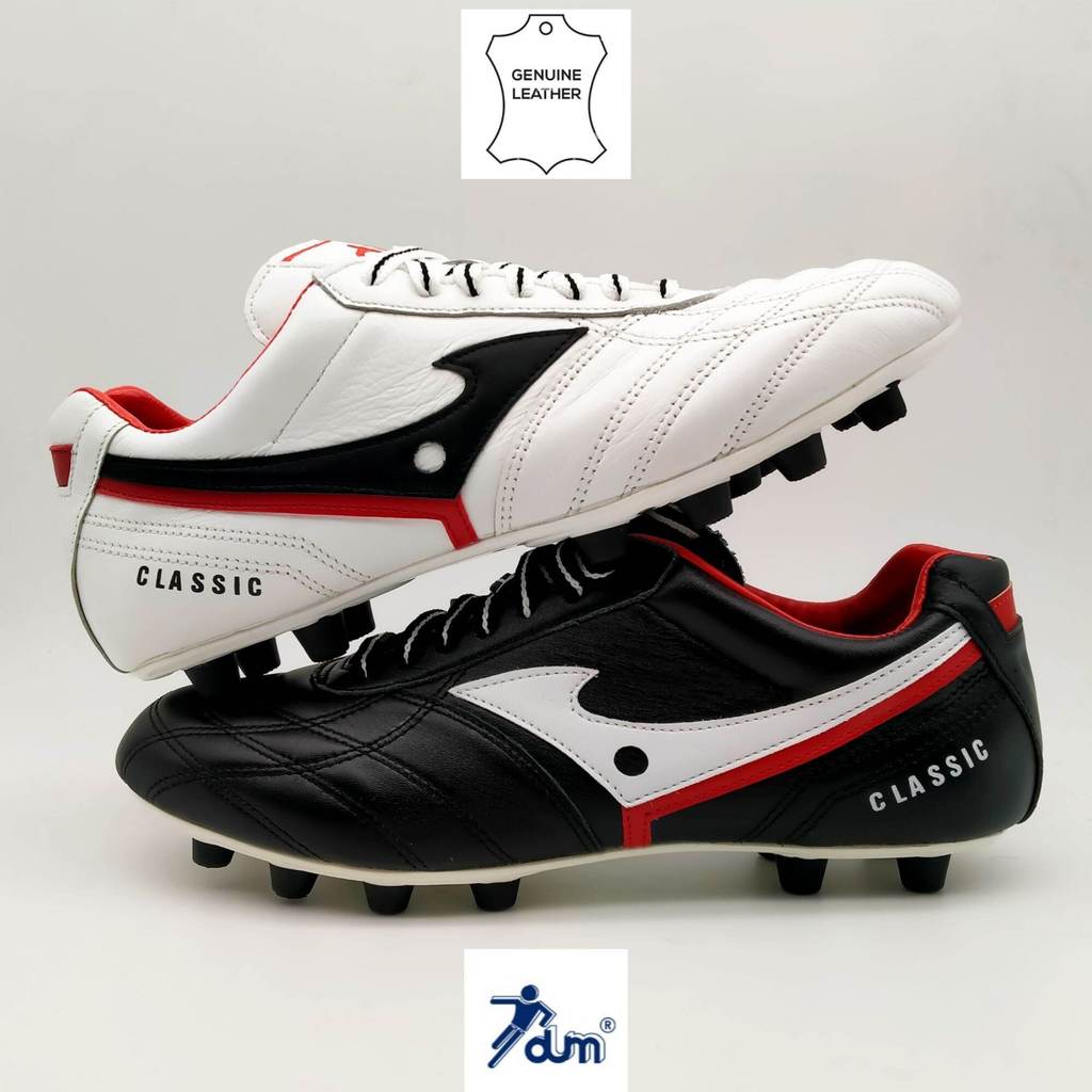 (Dumลิขสิทธิ์)รองเท้าฟุตบอล/สตั๊ด dum ของแท้ ***หนังแท้ทั้งตัว***