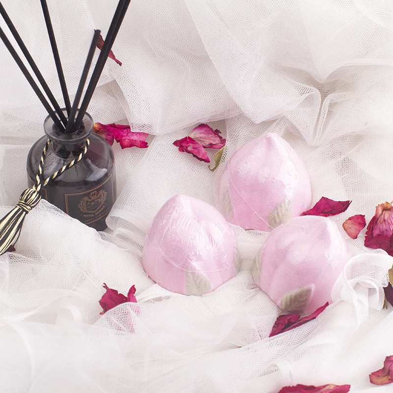 Joyous Peach Bath Ball 6 ชิ้นแพ็ค Bubble Bath Moisturizing Bath โฟมสูง Bath Liquid กลิ่นหอม Body Bub