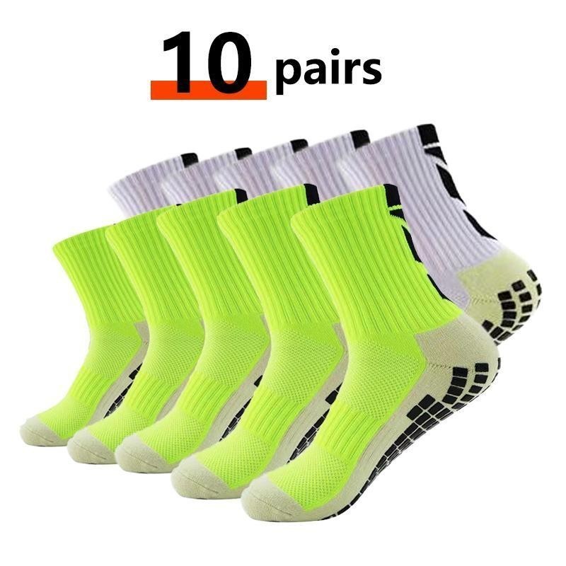 ถุงเท้ากันลื่น Quality Socks สำหรับนักฟุตบอลอาชีพ และ นักบอลเดินสาย นุ่ม กระชับ ใส่สบาย( เหมาะสำหรับเท้า 37 -45 ) Sport