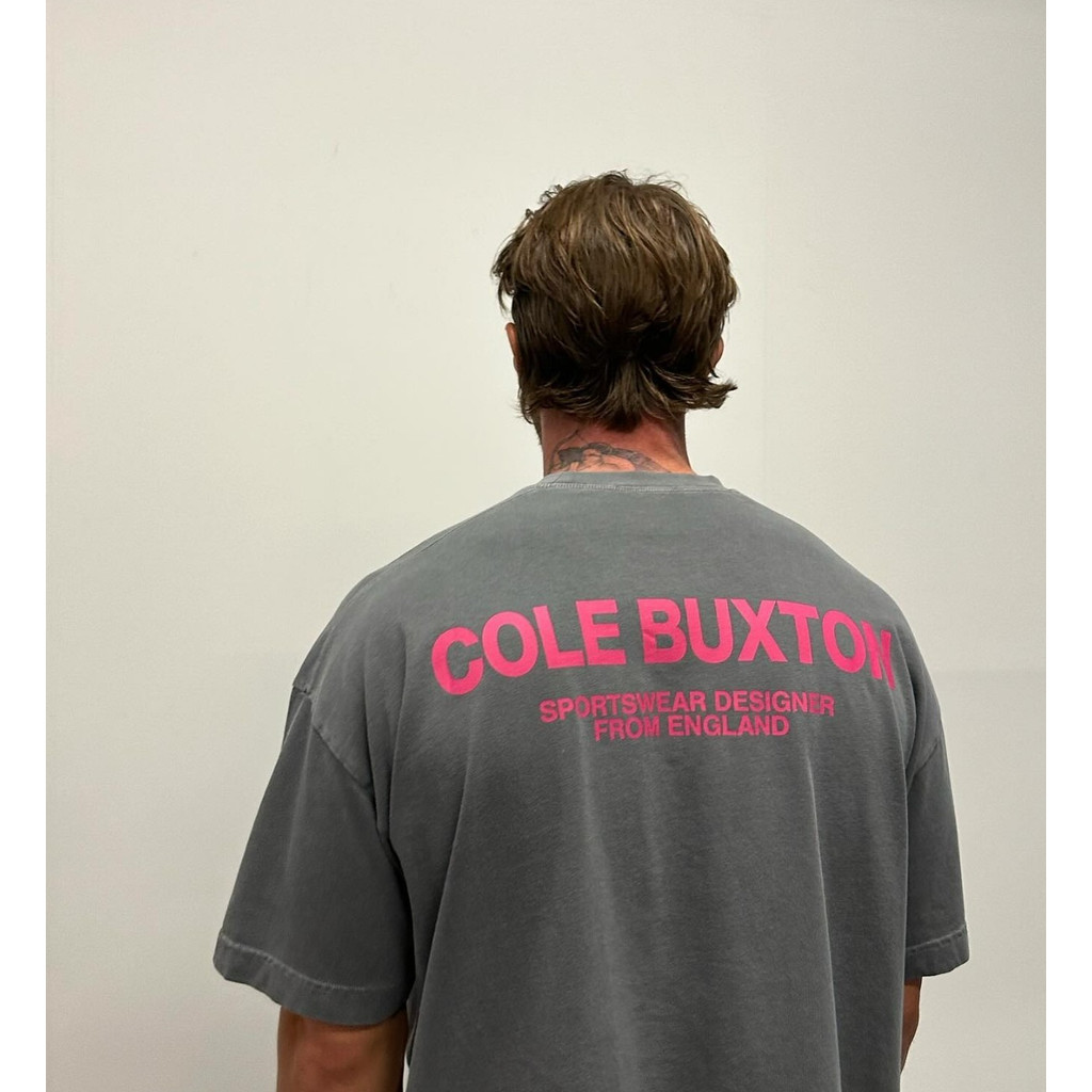เสื้อยืดCole Buxton สไตล์ใหม่ พิมพ์โลโก้ขนาดใหญ่ พร้อมสต็อก
