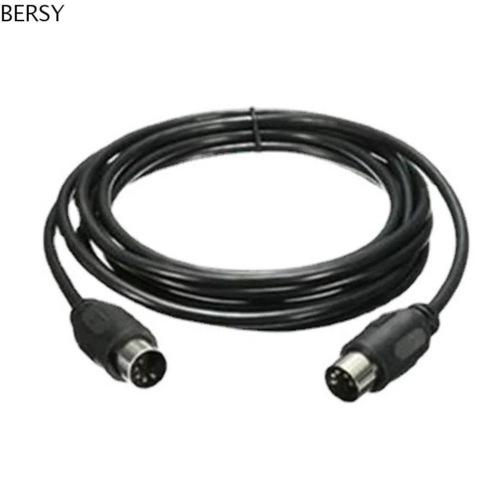 สาย BESY MIDI, ทองแดง 5-Pin DIN Plug MIDI สายต่อ, สีดําเกียร์เพลงชายชายหลายความยาวสายไฟขยายเสียงกีตา
