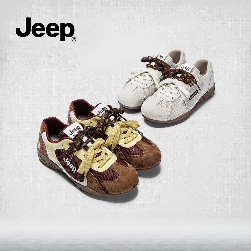 Jeep สบายรองเท้าลําลองผู้หญิง 2026 สไตล์ใหม่หนาSoled All-Match Soft-Soled รองเท้าวิ่ง