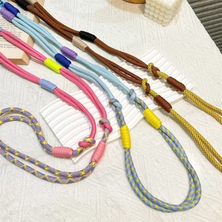 แบบถัก ปรับได้เชือกคล้องคอสำหรับโทรศัพท์มือถือสายแขวน สายคล้อง สายคล้องมือ เชือกไนล่อน สายคล้องโทรศัพท์มือถือ