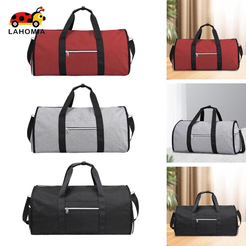 [Lahomia] Garment Duffel Bag Weekend Bag Travel Duffel Bag for Outdoor Hiking Holiday