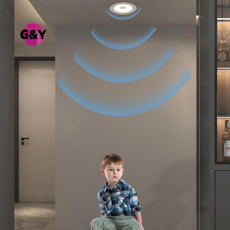 G & Y Human Body Motion Sensor Spot LED ดาวน์ไลท์ Lamparas 220V โคมไฟเพดาน 5W 7W 9W เย็นแผงสีขาวสําห