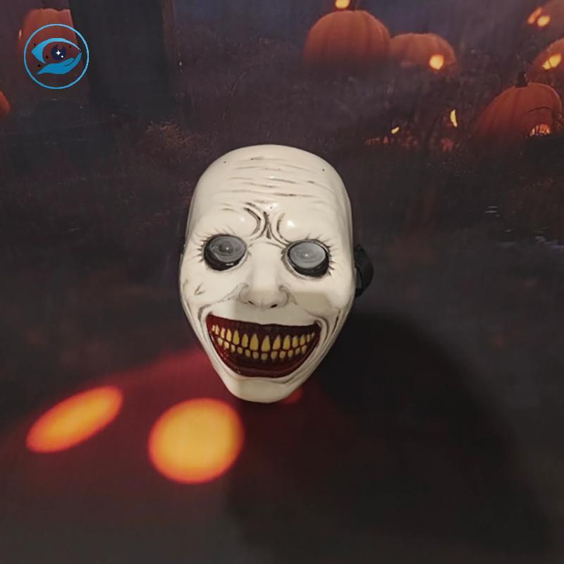 [Smw] สยองขวัญ Exorcist Smiling Face Demon Mask คอสเพลย์ Evil Creepy Ghost Skull หน้ากากพลาสติกฮาโลว